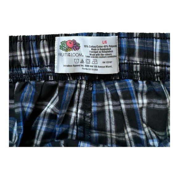 Pair Of Fruit of the Loom Men's Woven Sleep Pajama Pants,‎ Large - Picture 5 of 8